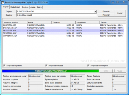 COPIE ARQUIVOS DE CDS E DVDS ARRANHADOS COM O UNSTOPPABLE COPIER
